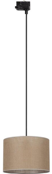Lustr na lanku 3-fáz. lišto. systému TRACER 1xE27/15W/230V pr. 30 cm černá/hnědá