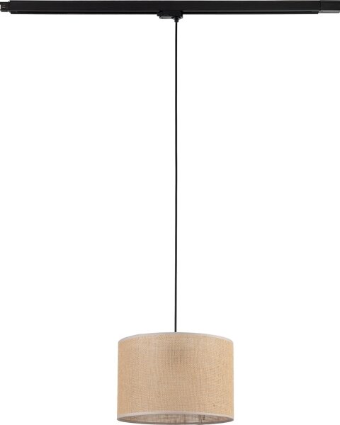 Lustr na lanku 3-fáz. lišto. systému TRACER 1xE27/15W/230V pr. 30 cm černá/hnědá