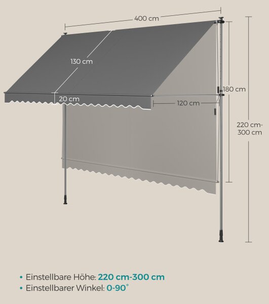 Upínací markýza GSA402G02