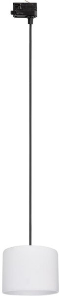 Lustr na lanku 3-fáz. lišto. systému TRACER 1xE27/15W/230V pr. 20 cm černá/bílá
