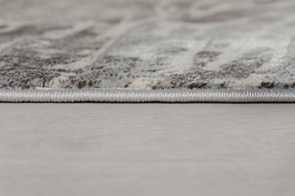 Flair Rugs, Kusový koberec Eris Arissa Silver, 120x170, šedá, chodba / předsíň