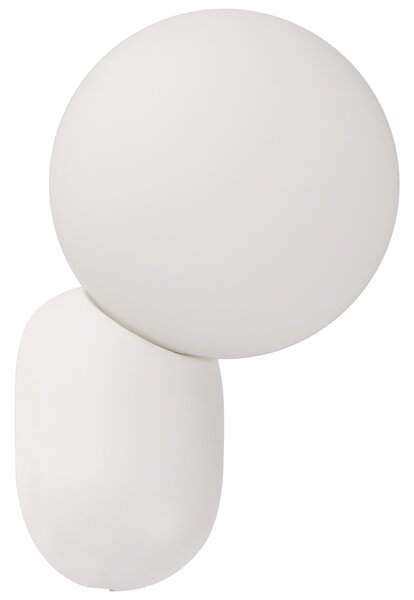 Sada 2 nástěnných lamp HELME Bílá
