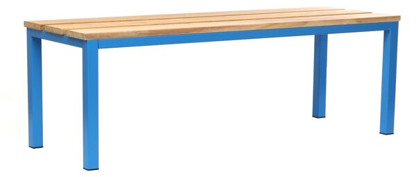 Lavice do šatny 150 x 35 x 45 cm, modrá - RAL 5012