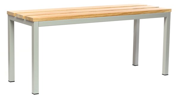 Lavice do šatny 100 x 35 x 45 cm, šedá - RAL 7035