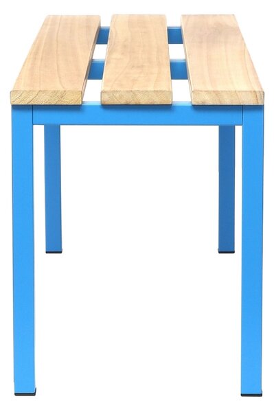 Lavice do šatny 150 x 35 x 45 cm, modrá - RAL 5012