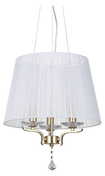 Ideal Lux - Lustr na lanku PEGASO 3xE14/28W/230V pr. 40 cm zlatá