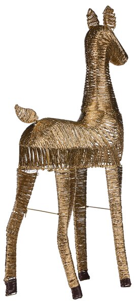 Vánoční dekorace LED AKUREYRI Sob 110 cm Zlatá