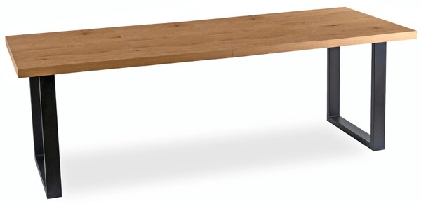 JAKS Rozkládací stůl 130 - 230 cm zlatý dub Tomas černý