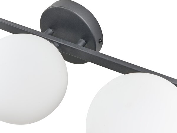 Nástěnná lampa GIMONE Kov Černá