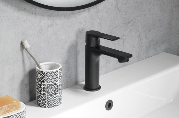 Sapho - Umyvadlová baterie PAX 16,5 cm matná černá