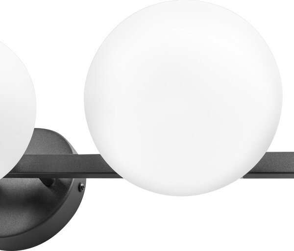 Nástěnná lampa GIMONE Kov Černá
