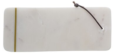 Mramorové servírovací prkénko bílé 37x15 cm Bloomingville