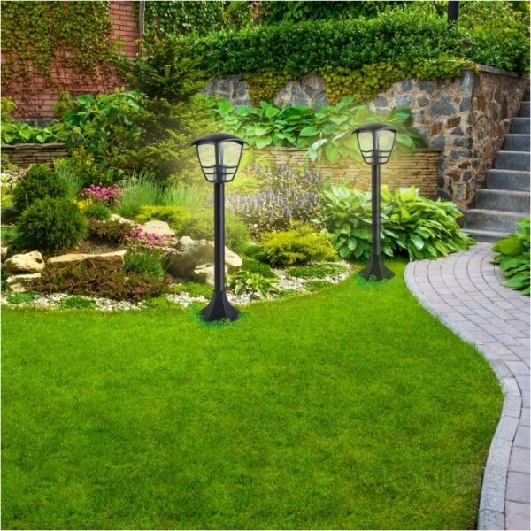 Venkovní lampa TEVIO 1xE27/60W/230V IP54 97 cm černá