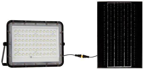 V-TAC VT-120W LED reflektor, solární modul 15 W, neutrální bílá, černá, 7826