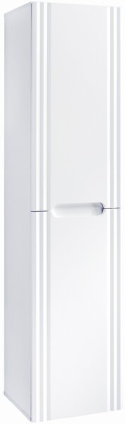 COMAD Vysoká závěsná skříňka - FIJI 80-01 white, matná bílá