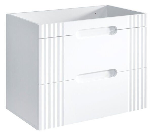 COMAD Závěsná skříňka pod umyvadlo - FIJI 82-80 white, šířka 80 cm, matná bílá