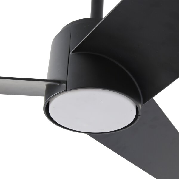 ZEVENTI - LED Stropní ventilátor ORVIETO LED/18W/230V Wi-Fi Tuya černá + DO