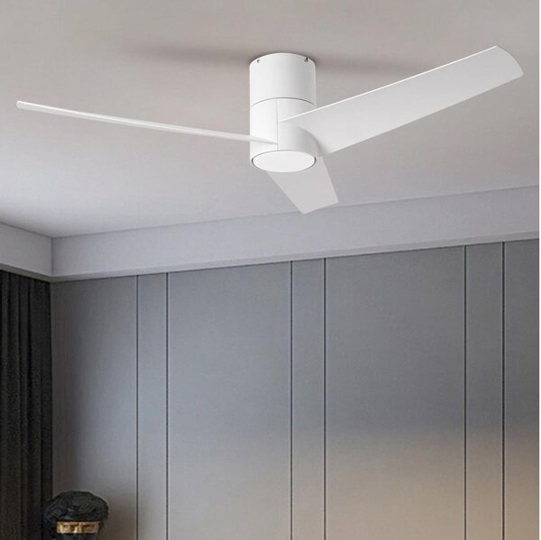 ZEVENTI - LED Stropní ventilátor BARROSA LED/18W/230V Wi-Fi Tuya bílá + DO