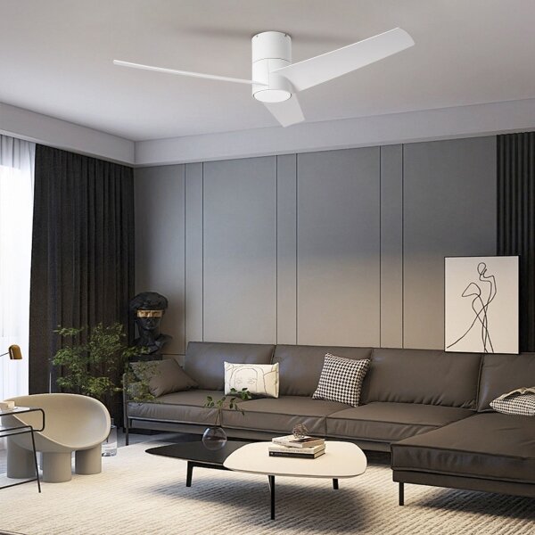 ZEVENTI - LED Stropní ventilátor BARROSA LED/18W/230V Wi-Fi Tuya bílá + DO