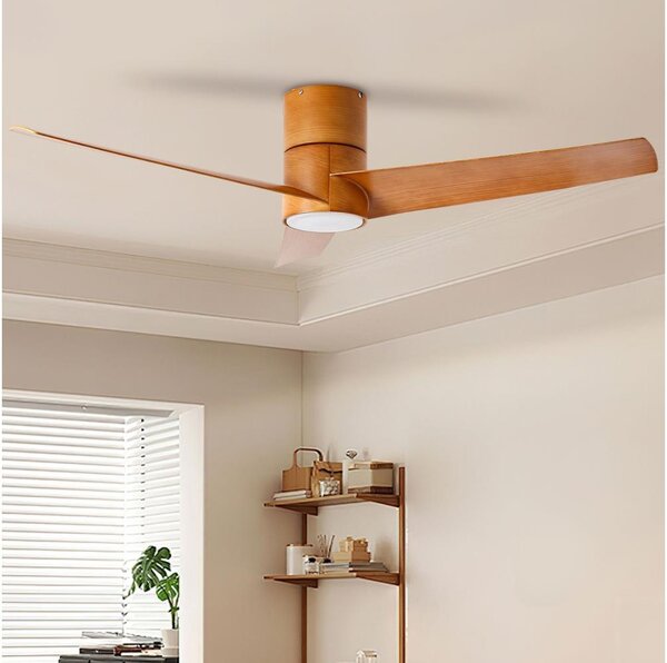 ZEVENTI - LED Stropní ventilátor BARROSA LED/18W/230V Wi-Fi Tuya hnědá + DO
