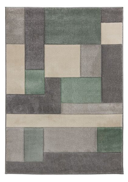 Flair Rugs koberce Kusový koberec Hand Carved Cosmos Mint/Grey/Cream ROZMĚR: 120x170