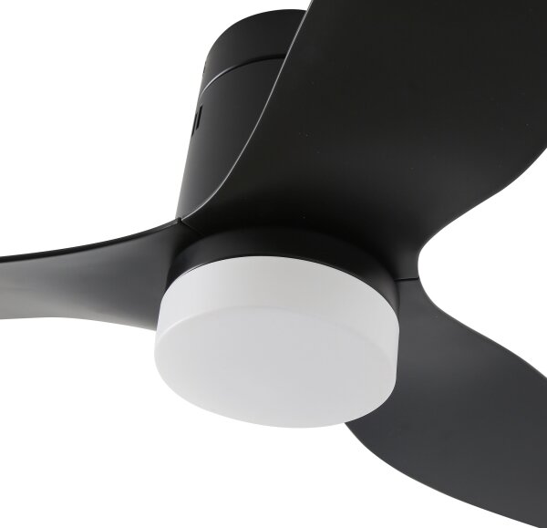 ZEVENTI - LED Stropní ventilátor PADUA LED/18W/230V Wi-Fi Tuya černá + DO
