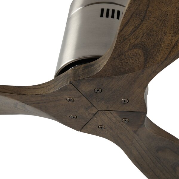 ZEVENTI - Stropní ventilátor SPELLO Wi-Fi Tuya chrom/dub + DO