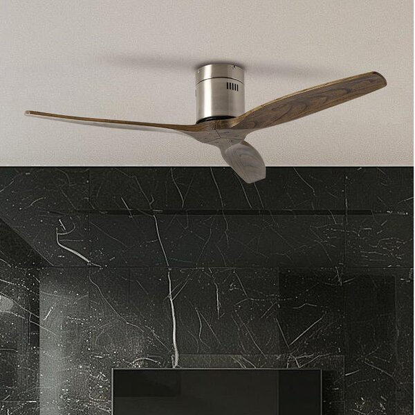 ZEVENTI - Stropní ventilátor SPELLO Wi-Fi Tuya chrom/dub + DO