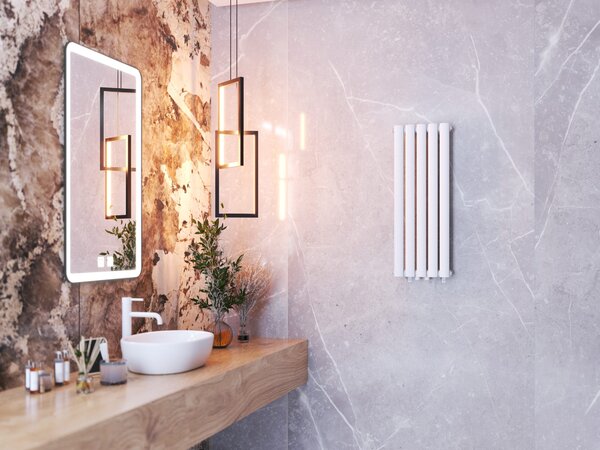Gamma Verto, topné těleso 296x800 mm, 303 W, bílá matná, GMA-VER-80296-WH