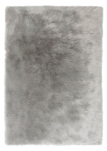Flair Rugs koberce Kusový koberec Faux Fur Sheepskin Grey ROZMĚR: 60x90 tvar kožešiny