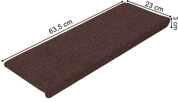 Nášlap na schody ADRIA hnědý (15 ks)