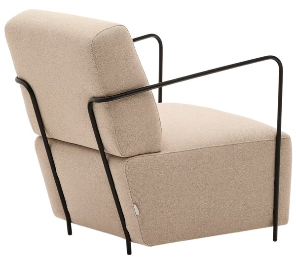 LÉTO -15% Béžové čalouněné křeslo Kave Home Gamer