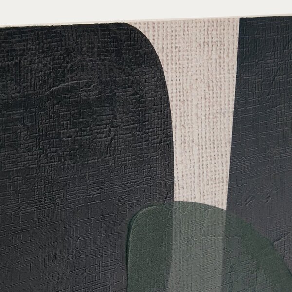 Abstraktní obraz Kave Home Nemsa 90 x 60 cm