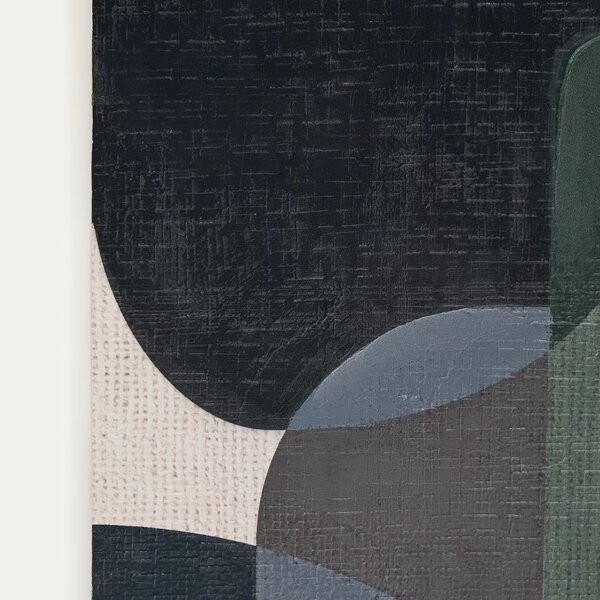 Abstraktní obraz Kave Home Nemsa 90 x 60 cm