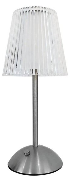 LED Stmív. dotyková nabíjecí stolní lampa ELBA LED/1,6W/800 mAh matný chrom/čirá