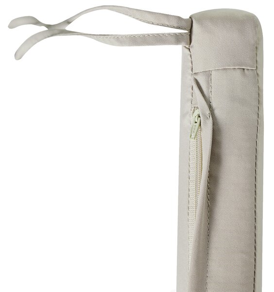 Sada 8 polštářů na zahradní židle SASSARI PREMIUM 46 x 46 cm Taupe