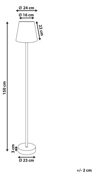 Stojací lampa HANGER Kov Hnědá