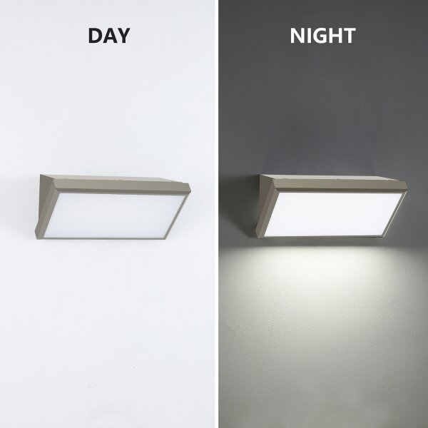 Brilagi - LED Venkovní nástěnné svítidlo TRIANGLE LED/20W/230V šedá IP65