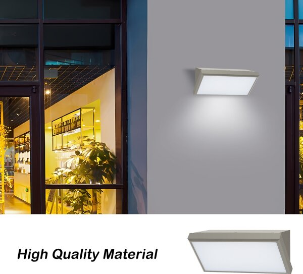 Brilagi - LED Venkovní nástěnné svítidlo TRIANGLE LED/20W/230V šedá IP65