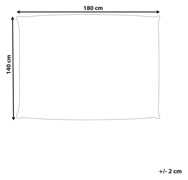 Potah na sedací vak FUZZY 180 cm 140 cm Limetková