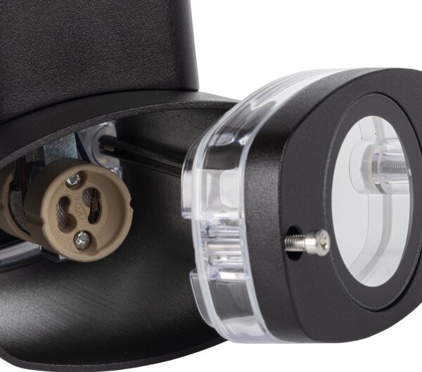 Kanlux 38884 - Venkovní nástěnné svítidlo ZEVI 1xGU10/10W/230V IP54 černá