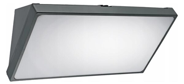 LED Venkovní nástěnné svítidlo se senzorem LED/20W/230V IP65 šedá