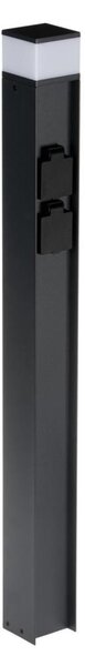Kanlux 38767-Venkovní lampa se 2 zásuvkami DASTEN 1xG9/11W/230V 80 cm IP44 antr