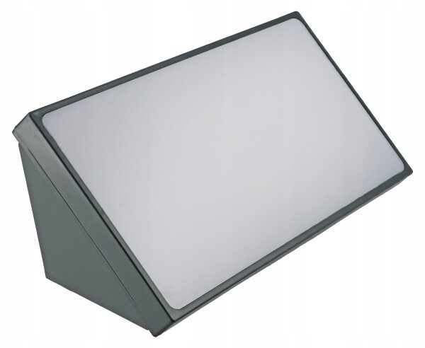 LED Venkovní nástěnné svítidlo se senzorem LED/20W/230V IP65 šedá