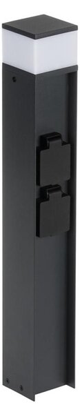 Kanlux 38765-Venkovní lampa se 2 zásuvkami DASTEN 1xG9/11W/230V 50 cm IP44 antr