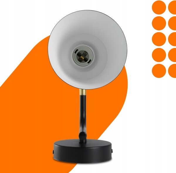 Nástěnná lampa 1xE27/20W/230V černá/zlatá