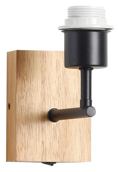 Brilagi - Nástěnná lampa NUBILA WOOD 1xE27/25W/230V dub/černá