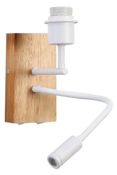 Brilagi - LED Nástěnná lampa NUBILA WOOD 1xE27/25W/230V + LED/3W dub/bílá
