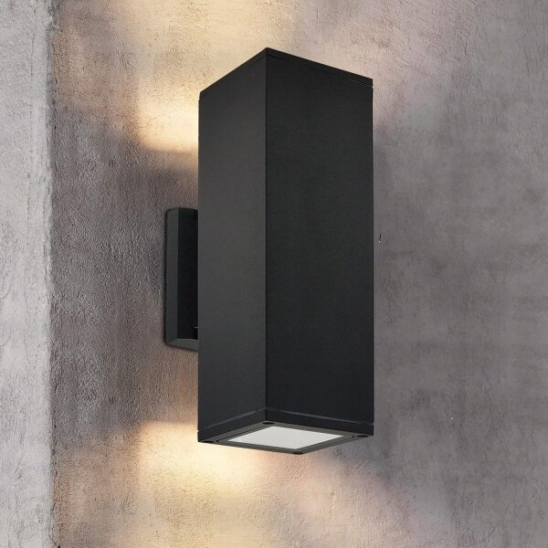 Venkovní nástěnné svítidlo 2xGU10/35W/230V IP54 černá