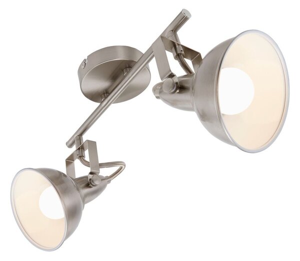 BRILO 2049012 Bodové svítidlo pr. 10 cm 1x E14 40W satén-bílé (starý kód: BRILO 2049-012) - BRILO